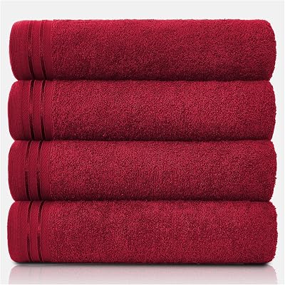 GC GAVENO CAVAILIA Large Towels Bath Sheet 4 Pack 75 x 135 cm 450 GSM