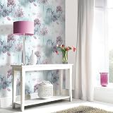 Arthouse Spring Meadow Duck Egg Wallpaper Floral Print view 3