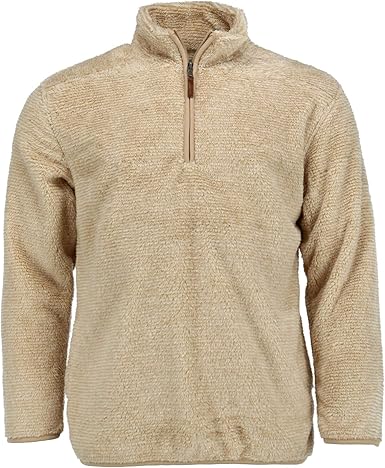men's fuzzy quarter zip