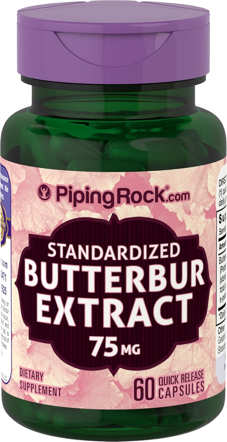 Butterbur Extract 75mg 60 Capsules Health & Personal Care