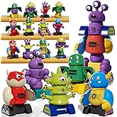 KIZONLY Magnets Robot Building Toys for Kids Ages 3-5 4-8, 36 PCS Monsters Robot Building Blocks Set with Storage Box, Creative Learning Christmas Birthday Gifts Toys for Boys Girls Ages 2-12