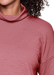 RBX Women's Lightweight Sweater Relaxed Mock Neck