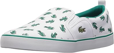 lacoste canvas slip ons