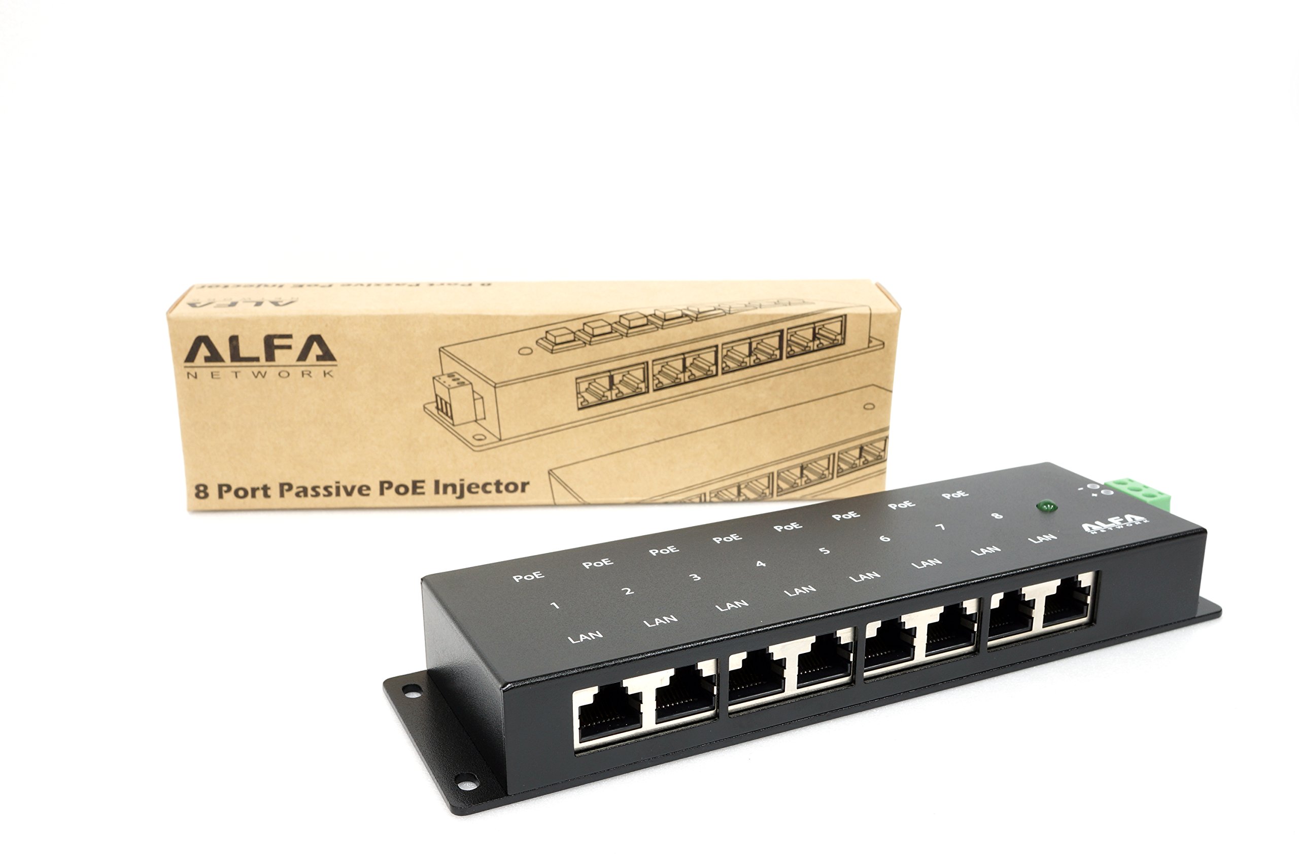 Alfa Network Alfa 8-Port Passive PoE Injector Gigabit APOE08G