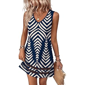 Summer Dresses for Women 2026 V Neck Sleeveless Lace Boho Dress Elegant Classy Spring Beach Vacation Outfits