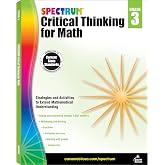 Spectrum Grade 3 Critical Thinking for Math Workbook, Addition and Subtraction With Up to 4 Digit Numbers, Multiplication, Division, Fractions, and More Mathematics, Classroom or Homeschool Curriculum (Volume 45)