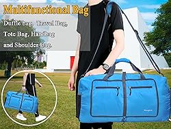 Woogwin Travel Duffel Bag Large Foldable Waterproof