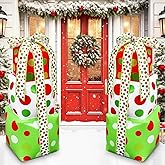 Simgoing 2 Pcs 3 ft Christmas Inflatable Gift Box Decorations, PVC Xmas Gift Box for Holiday Indoor Outdoor Yard Garden Lawn Photo Props