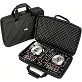 BUBM Hard Shell Storage Case for Pioneer DDJ-FLX4 2-Channel DJ Controller | Lightweight Shockproof Travel Bag Fits DDJ-400 DDJ-SB3 SB2 DDJ-RB DJ Mixer Controllers