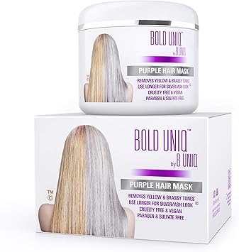Purple Hair Mask For Blonde Platinum And Silver Hair Bold Uniq