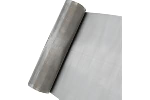 YAGJIA 304 Stainless Steel Mesh 30Mesh, 15.7"x47.2"(40x120cm) Metal Mesh Screen, Woven Fine Wire Mesh, Filter Mesh Easy to Cut for Vent Covers, Cage, Garden, Window Screen and DIY Project