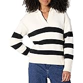 Amazon Essentials Women's Regular-Fit Midweight Cotton Polo Pullover Sweater