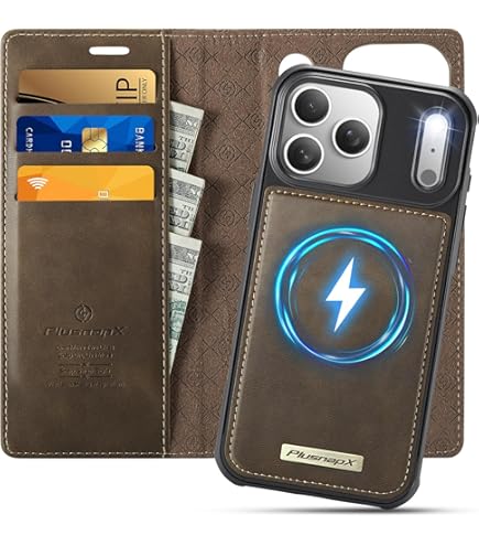 Amazon.com: PlusnapX Wallet Case for iPhone 17 Pro Max Compatible