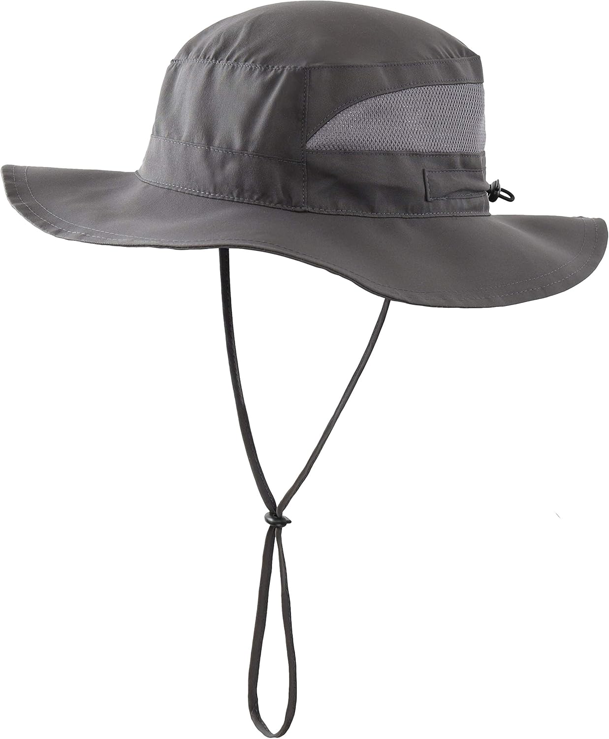 Connectyle Womens Summer Mesh Boonie Sun Hat Wide Brim UV Protection Fishing Hat (Deep Grey) at  Women’s Clothing store