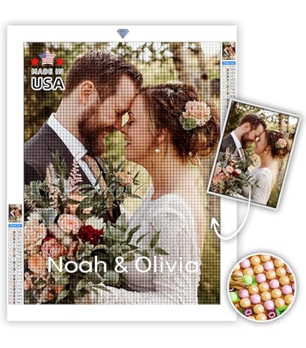 thumbnail image 2 of XINYIMAI Custom Diamond Painting From Photo - 5D DIY Kit With Round & Square Drills 2 of 12