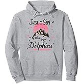 Dolphin Design, Just A Girl Who Loves Dolphins Pullover Hoodie