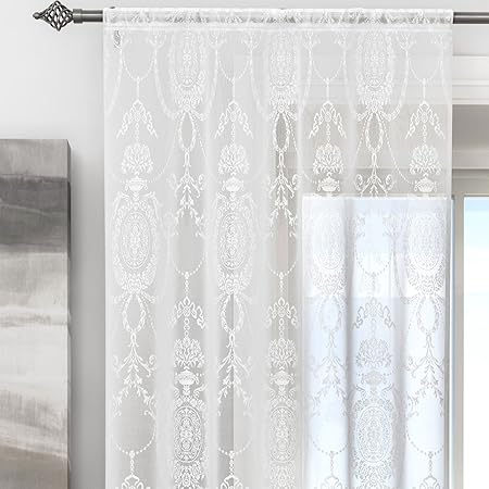 Curtains Blinds White Voile Ready Made Curtain Panel Net 60 X 90