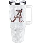 The Memory Company Officially Licensed NCAA - 40oz White Bling Game Day Tumbler