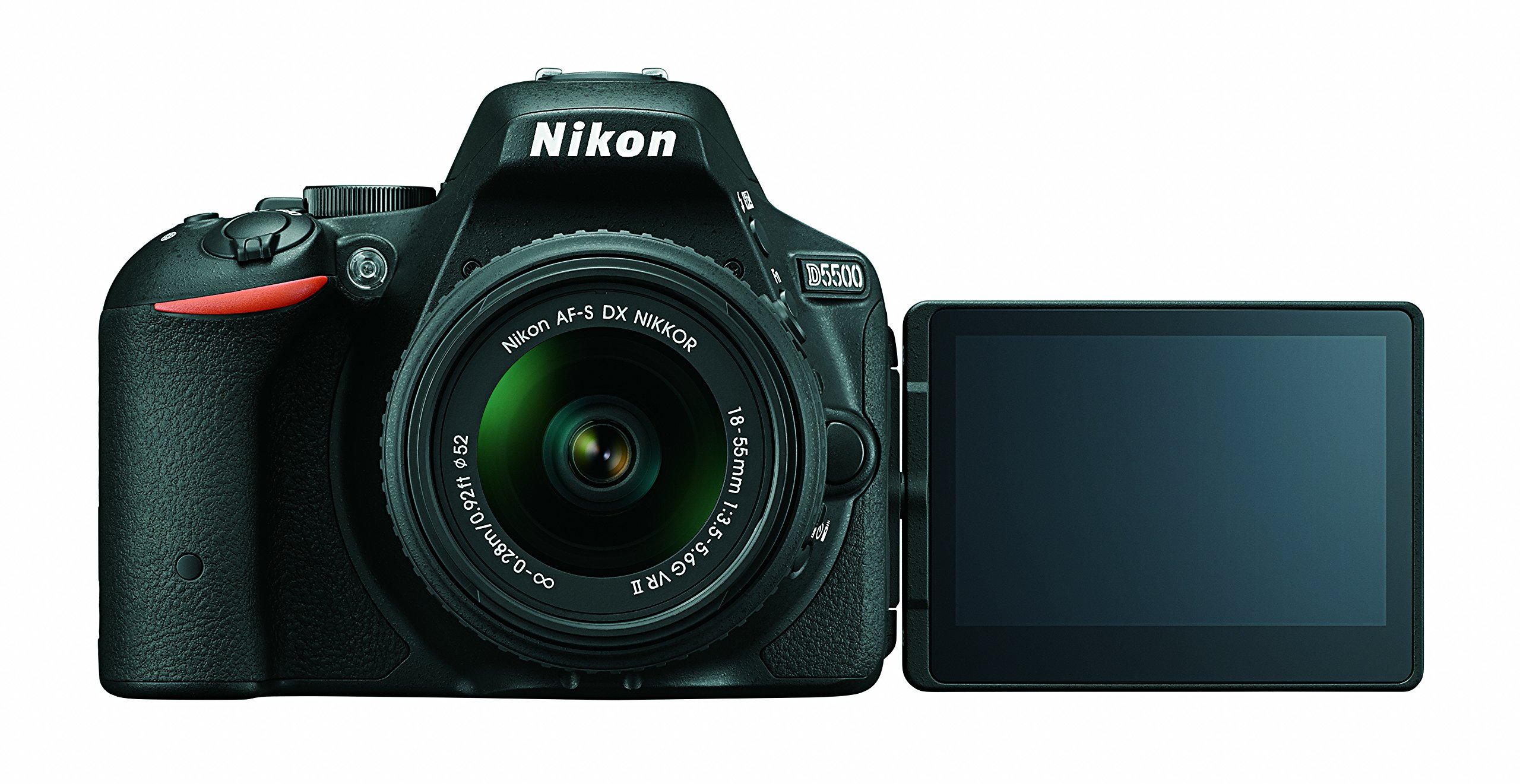 Nikon D5500 DX-format Digital SLR w/ 18-55mm VR II Kit (Black