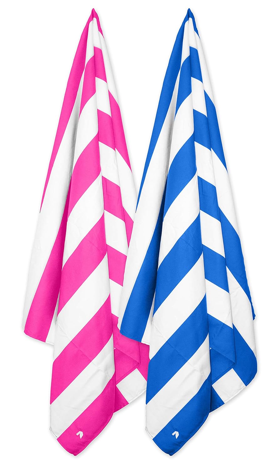 Cabana Beach Towels 2 Pack (Stripe Bahamian Pink, Stripe