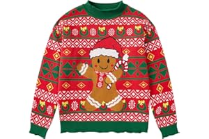 Kimoda Girls Kids Ugly Christmas Sweater Winter Funny Knitted Xmas Pullover Long Sleeve Top 7-14 Years