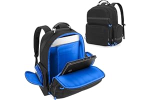 PGmoon Console Backpack Compatible with PlayStation 5/PS5 Slim/PS5 Pro, Travel Carrying Case Bag with Protective Liner, Fits 
