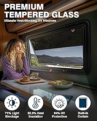 PYY RV Exit Window 36" W X 22" H Camper Windows