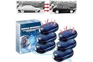 WERAERAW 6pcs Antifreeze Electromagnetic Car Snow Removal Device, Solar Electromagnetic Car Snow Removal Device, Portable Ca r Defroster,Fast and Efficient Vehicle Microwave Deicing Instrument for Ice Scraping