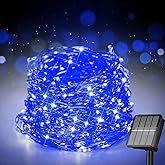 Selarlyt Solar String Lights for Outside, 72Ft 200 LED Solar Fairy Lights with 8 Modes, Solar Powered Fairy Lights Waterproof for Christmas Tree Garden Party Wedding Decor.(Blue)