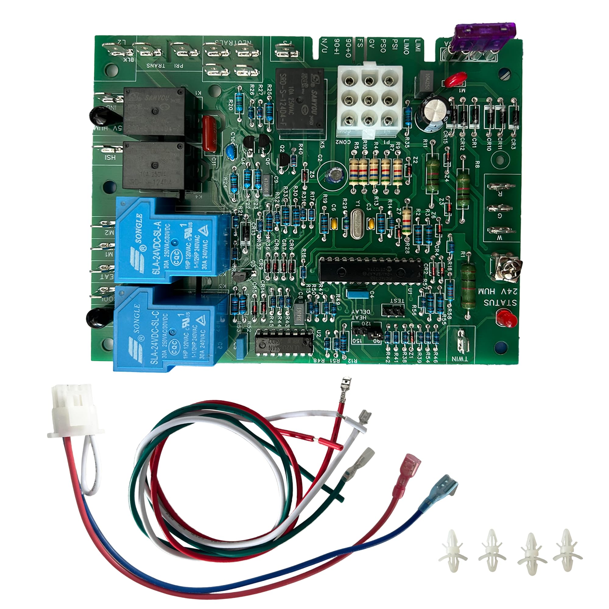 Photo 1 of LisFaxbo ICM280 Furnace Control Board Replacement for Good-man B1809906 B1809908 B1809910 B1809313– Fits UT-EC 1012-933D, Te-xas Instruments 41F-5, White-Rodgers 50T35-730 50T35-743