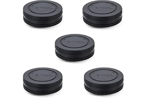 JJC 5 Pack Body Cap and Rear Lens Cap Cover Kit for Sony Alpha and NEX Series E-Mount Camera & Lens for Sony A7 A7II A7III A7S A7SII A7R A7RII A7RIII A7RIV A6600 A6500 A6400 A6300 A6100 A6000 A5100 A5000