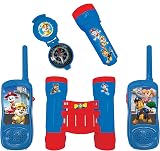 LEXIBOOK Paw Patrol Adventurer Set for Children Walkie Talkies 120m Binoculars