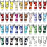 MEEDEN Heavy Body Acrylic Paint Set: 100ml/3.38oz x 40 Tubes Art Paint | Rich Pigment Art Craft Paints Set including 36 Colors &amp; 4 x Titanium White for Adults Art Craft Canvas Painting