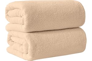 Great Bay Home 100% Cotton Oversized 2 Pack 68x35 Extra Large Towel Set - Absorbent, Quick-Drying, Durable Oversized Bath Sheets for Bathroom Décor (Taupe)
