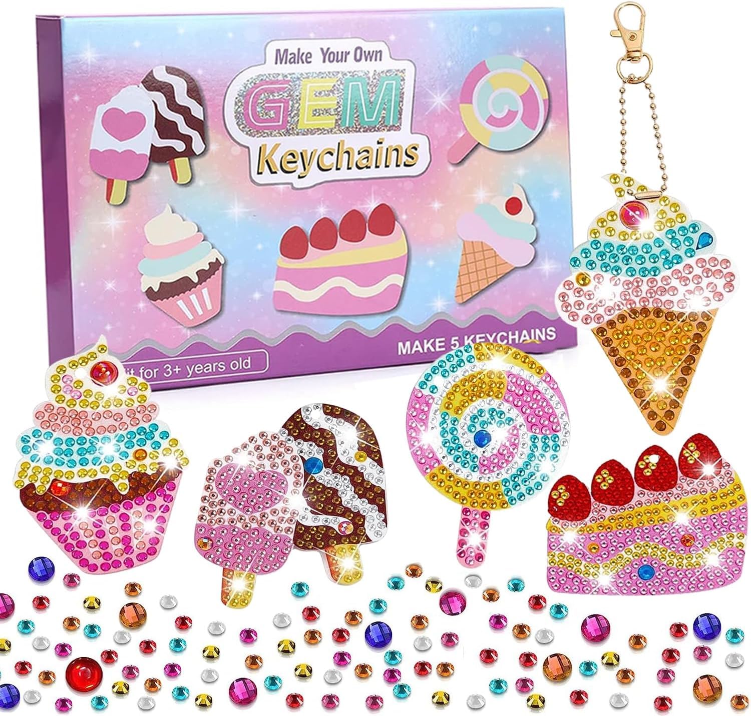 Kovim Girls Birthday Presents - Diamond Art Kits, Arts Crafts for Kids, Easter Gifts for 6 7 8 9 10 Year Old Girls, DIY Diamond Mosaic Kits Toys for Teen Girl (C)