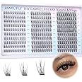 Lash Clusters Wispy Eyelash Clusters C Curl Individual Lashes zanlufly Natural 300Pcs Cluster Lashes Eyelash Extension 10 12 14MM DIY Lash Extension