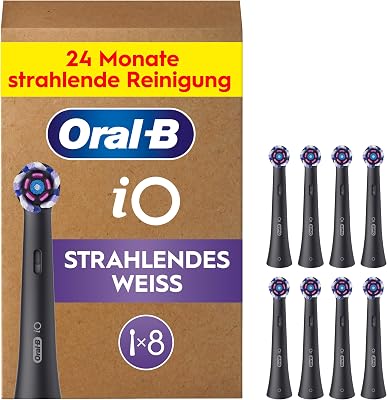 iO Aufsteckbürsten Strahlendes Weiss, Schwarz, 8 Stück