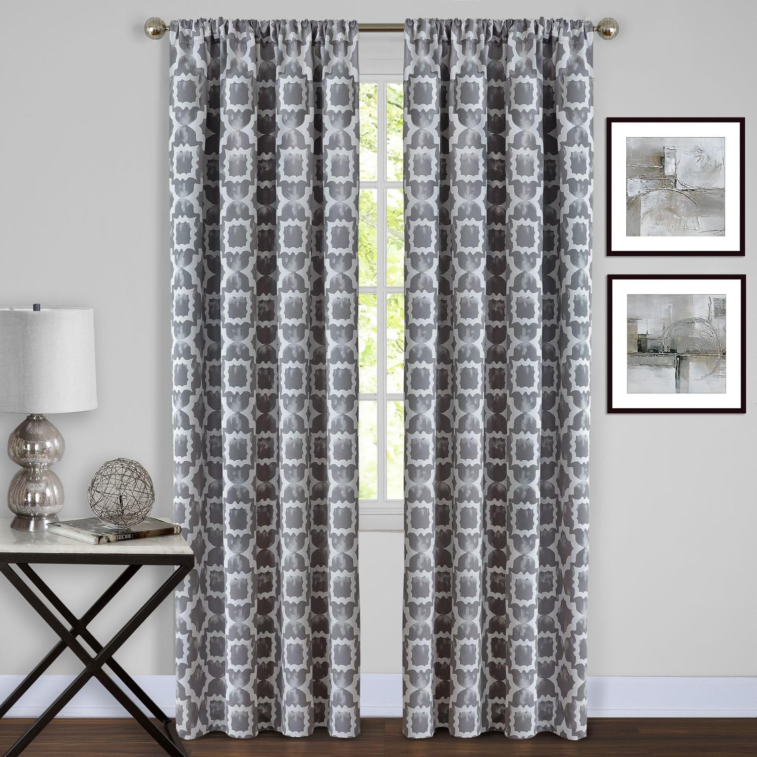 Achim Home Furnishings Tara Window Curtain Panel, 54 inch x