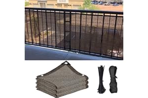 Abrotain Shade Sail Sun Shade Cloth 3'3"x9'9" Rectangle Outdoor Canopy Outside Sunshade Awning Cover Privacy Screen Net UV Block for Patio Pergola Gazebo Porch Backyard Lawn Garden Outdoor Activities