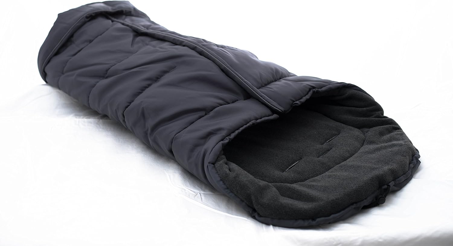 Weatherproof Universal Fleece Footmuff (Dark Grey Outer / Dark Grey Inner)