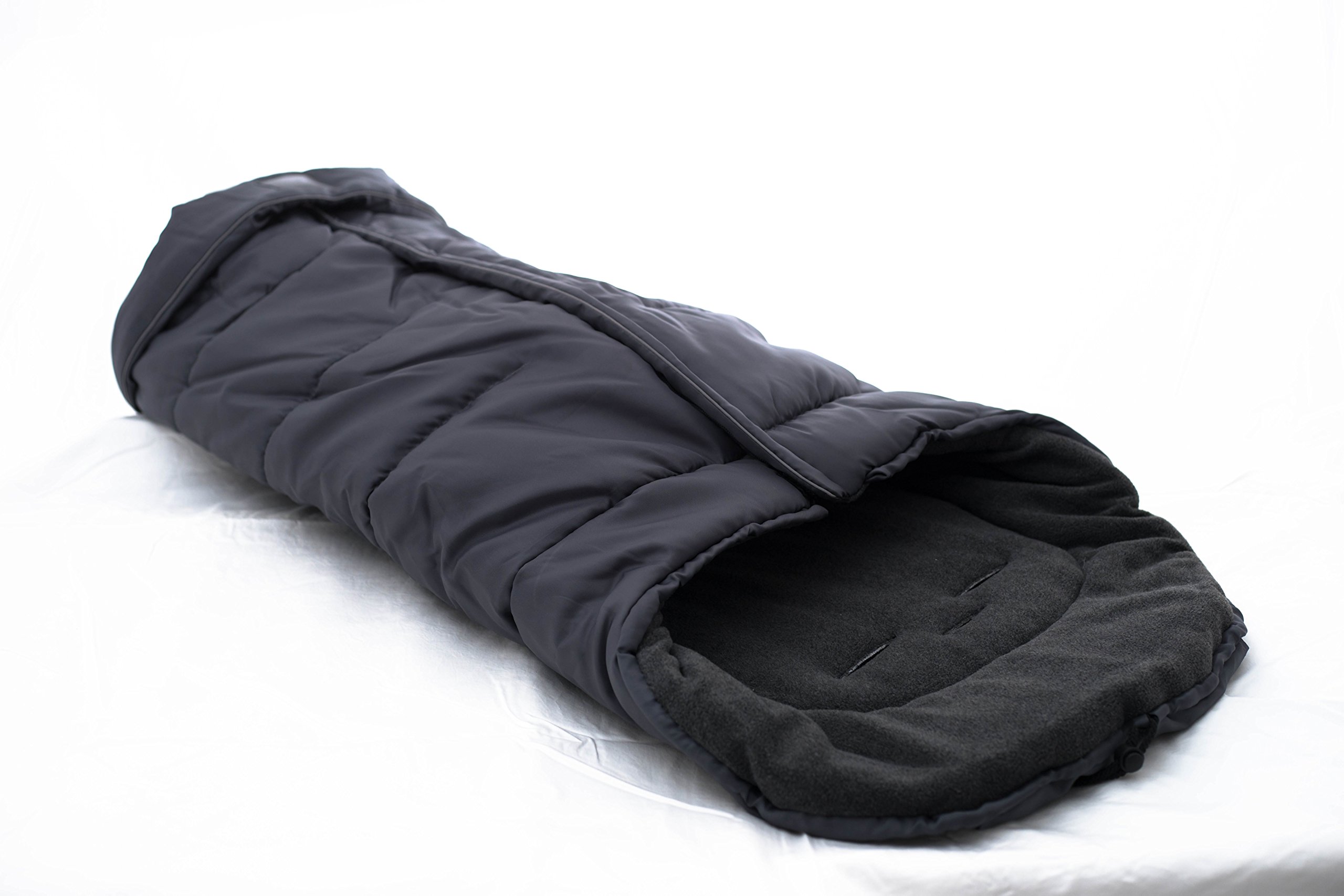 Weatherproof Universal Fleece Footmuff (Dark Grey Outer / Dark Grey Inner)