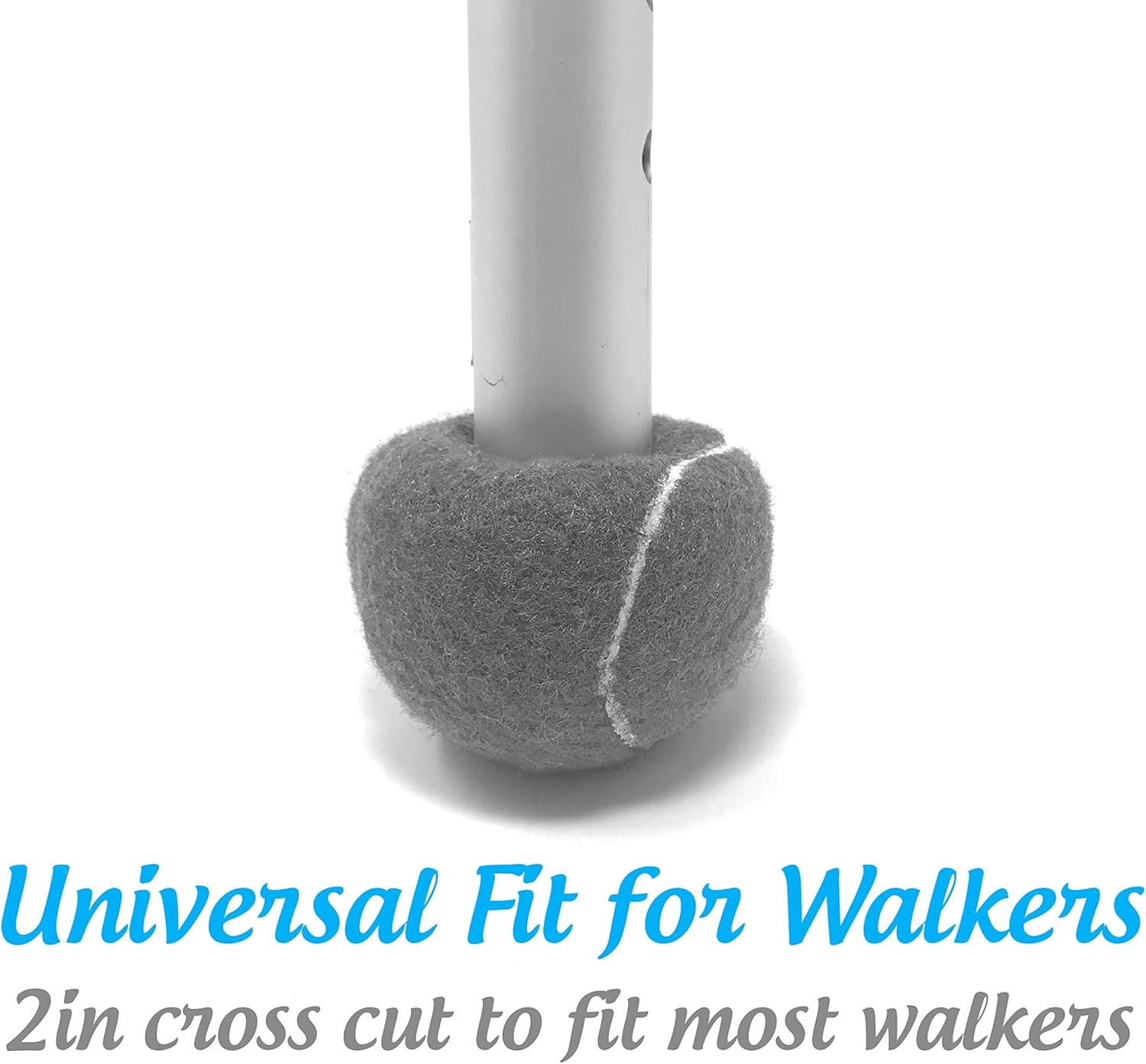 AMP Top Glides Precut Walker Tennis Ball Glides (Gray): Health & Personal Care