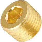 Parker 2 PHH-B Brass Pipe Fitting, Hollow Hex Plug, 1/8" NPT Male (Pack of 10)