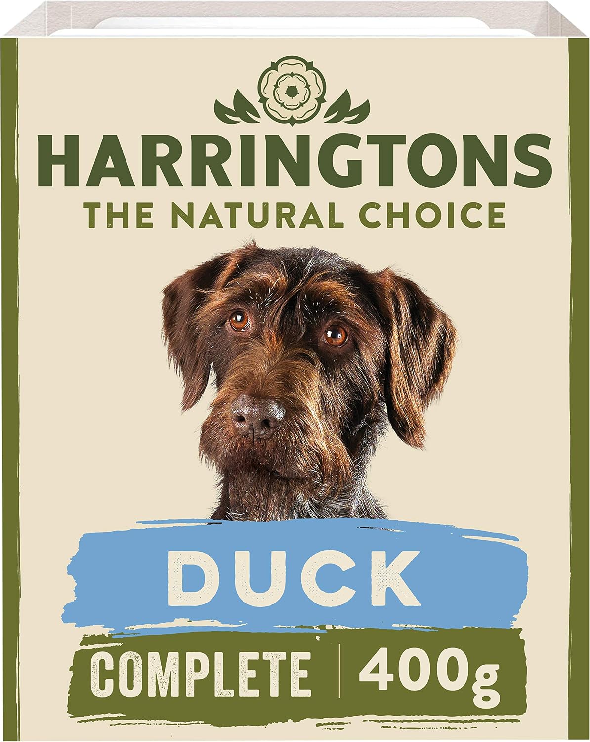 Harringtons Complete Wet Tray Grain Free Hypoallergenic Adult Dog Food Duck & Potato 8x400g - Made with All Natural Ingredients