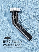 PureSwirlz Electric Cleaning Brush Long Handle 2 Speeds IPX7 LED Display 7 Heads view 4
