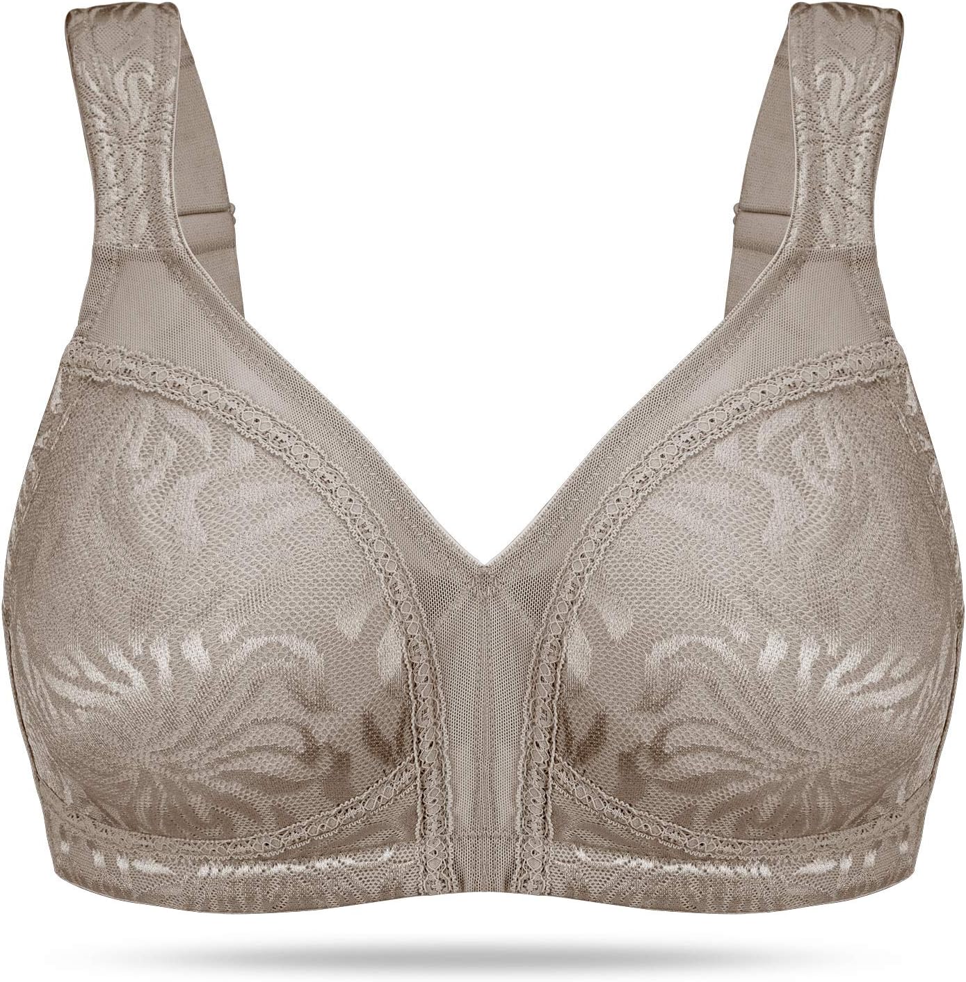 HANSCA Brasier de algodón sin forro con cobertura completa minimizador