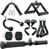 QPARVERS Cable Machine Attachment LAT Pulldown Attachments Cable Machine Accessories for Home Gym