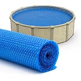 Sun2Solar Blue 18 ft Round Solar Cover | 8 Mil | Heat Retaining | Thermal Heating Blanket for Above Ground &amp; Inground Swimming Pools | Sun Heats Pool | Bubble Heating Blankets | 800 Series