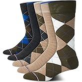 Tommy Hilfiger Mens Dress Socks - 5 Pack Lightweight Patterned Everyday Long Work Socks for Men for Casual & Formal Wear