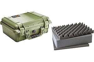 Pelican 1450 OD Green Equipment Case with Foam 13" x 16" x 6.88"